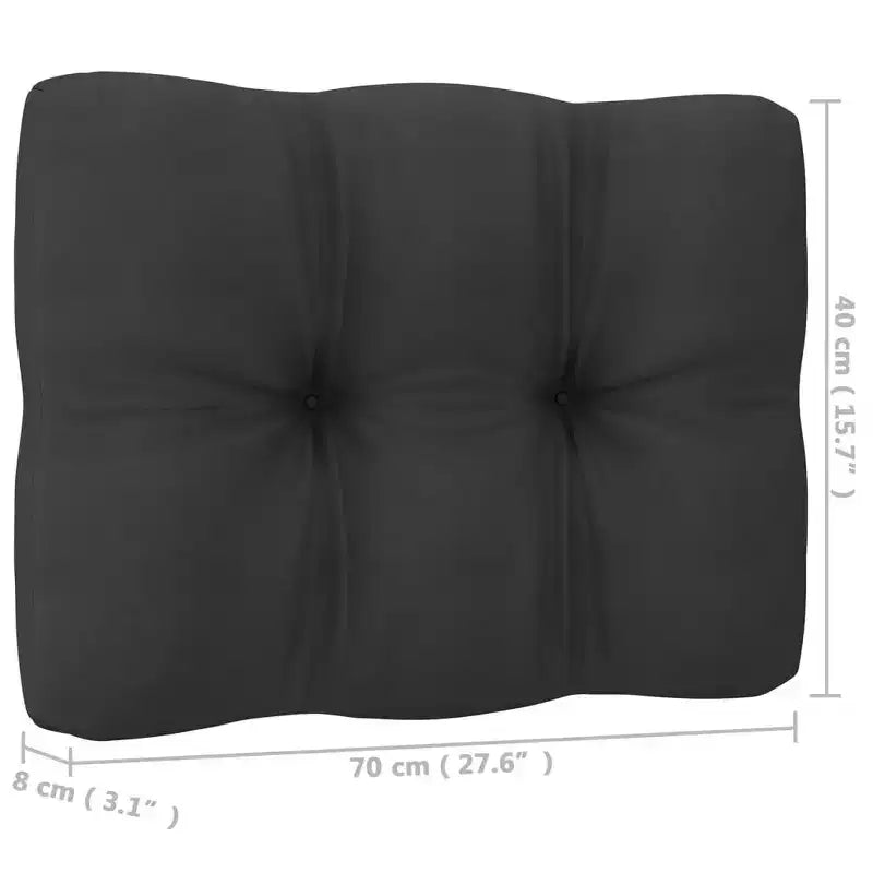 vidaXL 10-teiliges Gartenmöbelset, Outdoor-Ecksofa aus massivem Kiefernholz