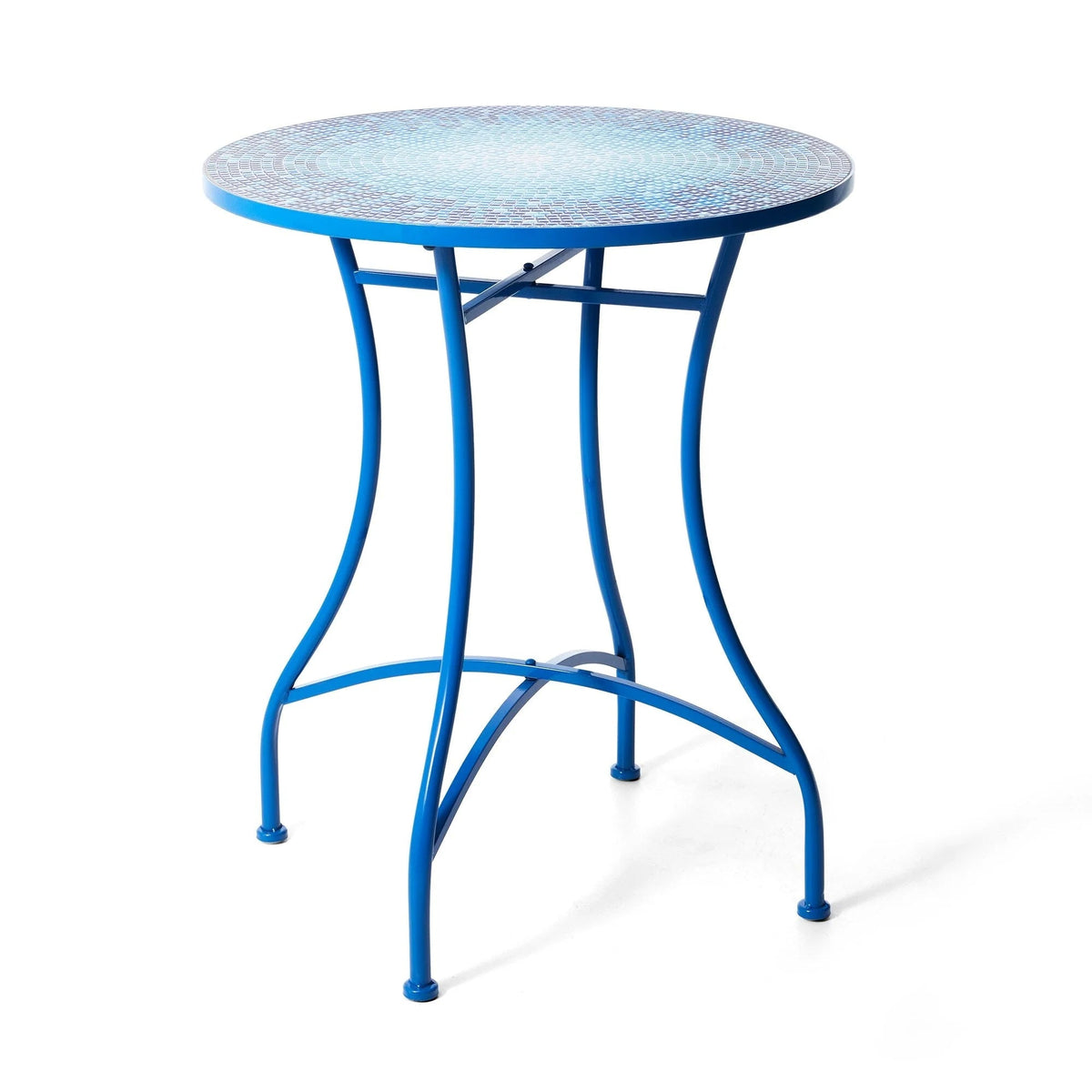 Glitzhome Klappbares Bistro-Set aus Metall für den Außenbereich, 3-teilig, Terrassentisch und Stühle