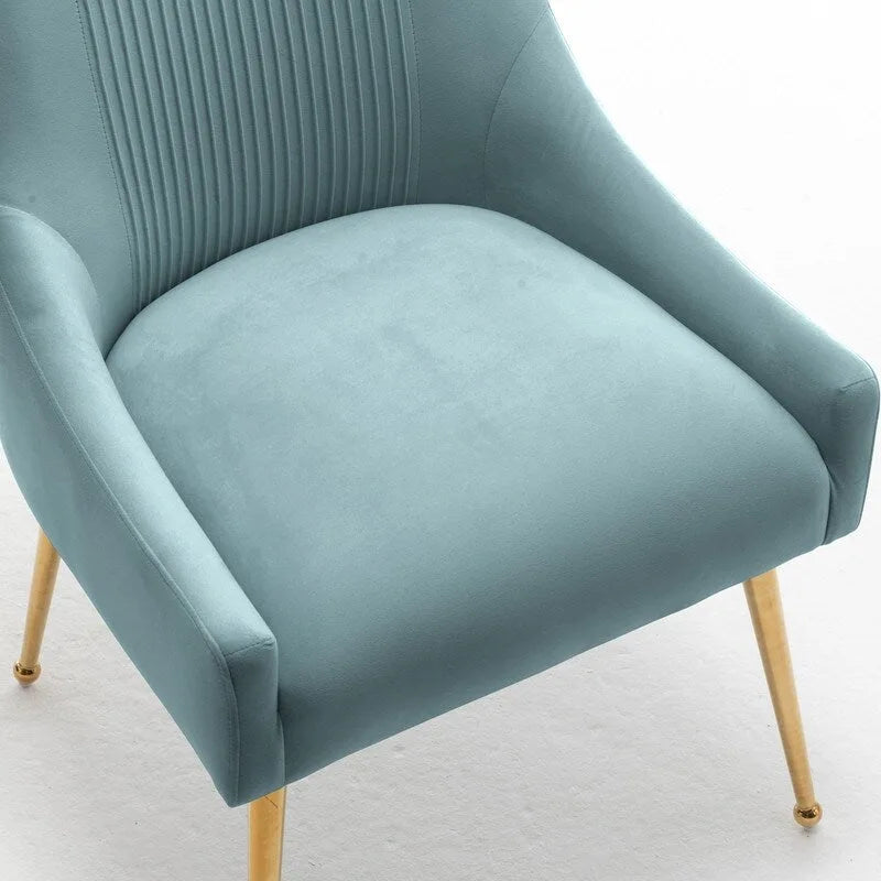 SEYNAR Moderner Glamour Samt-Esszimmerstuhl 8er-Set für das Esszimmer, getufteter Schminkstuhl für das Wohnzimmer (ohne Tisch)