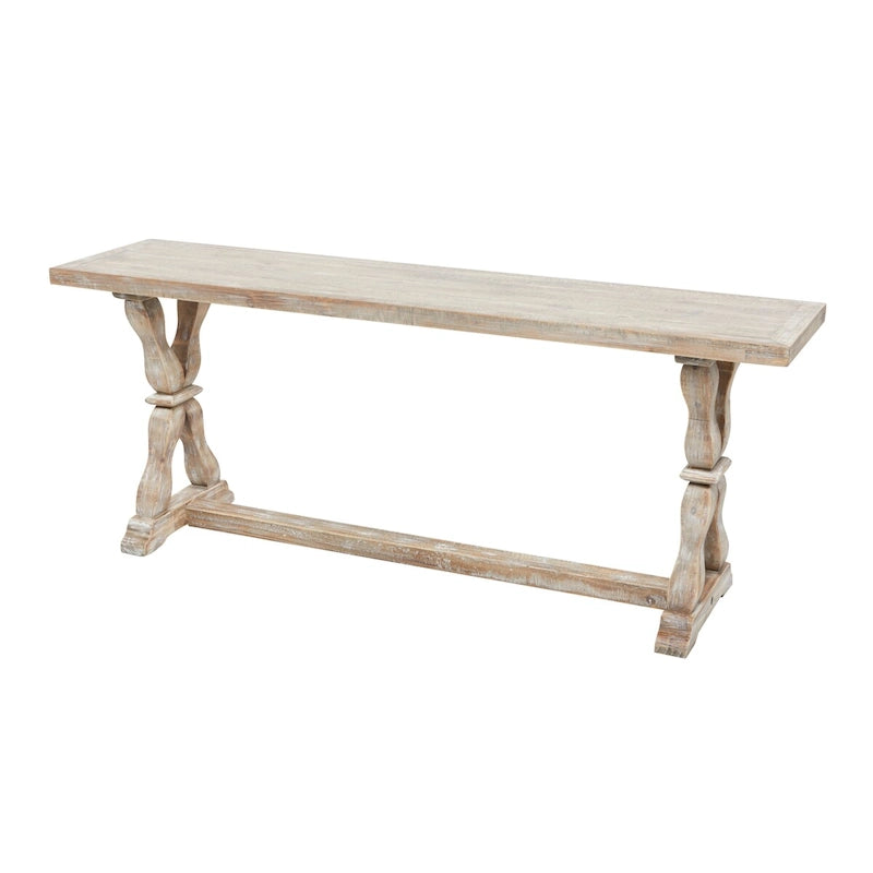 Holz-Konsolentisch oder Bank mit Used-Effekt - Braun - Roche River Decor