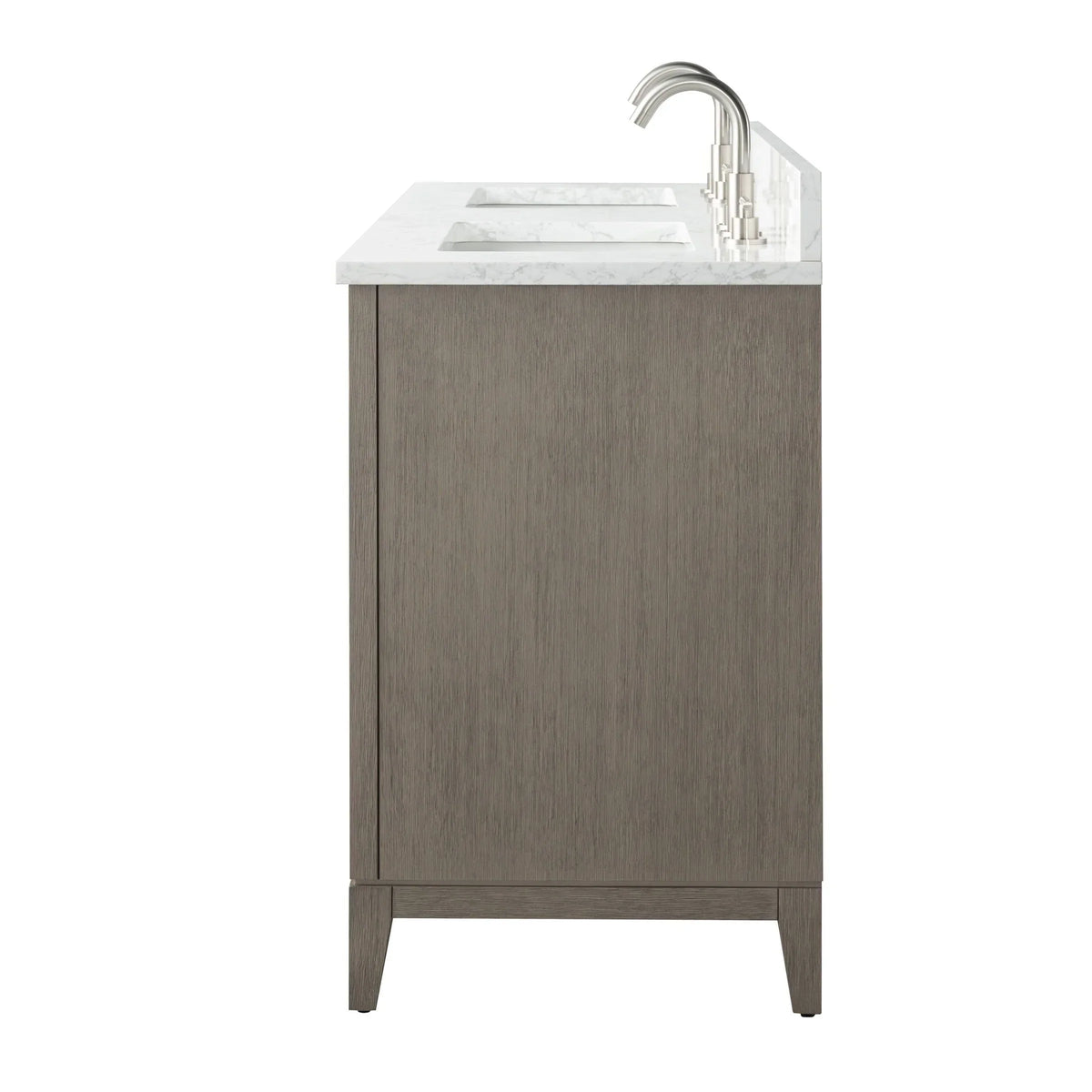 Vanity Art Badezimmerschrank mit Keramikwaschbecken und Platte aus technischem Marmor