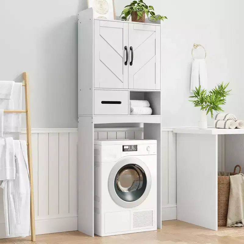 Toiletten-Überbauschrank, freistehender Badezimmer-Organizer für Bad, Toilette und Waschküche