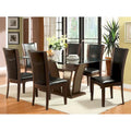 Bind Modernes Esszimmer-Set aus massivem Holz, 7-teilig, mit offenem Regal von Furniture of America