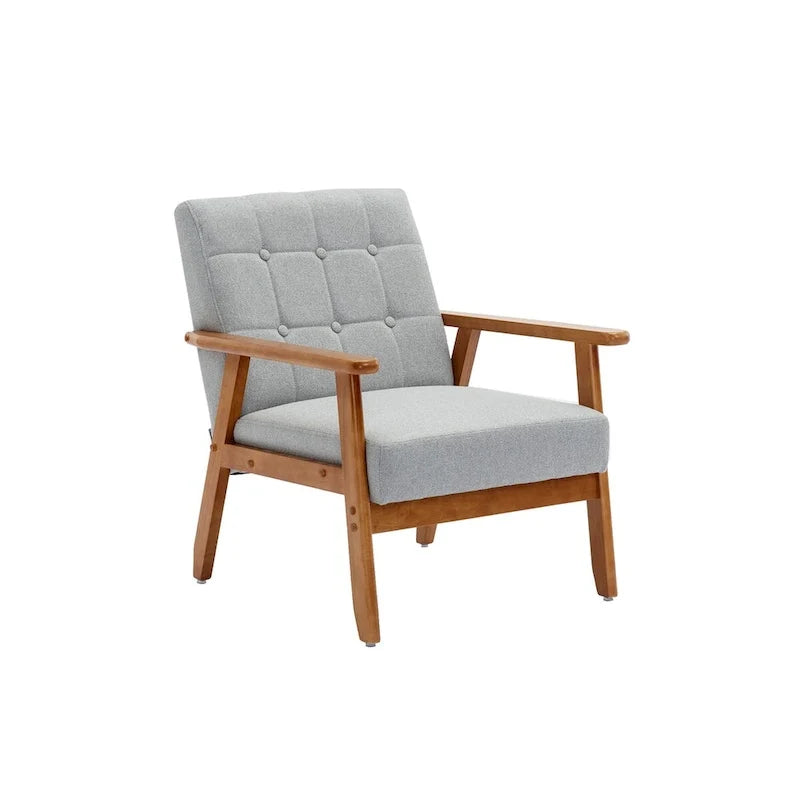 2er-Set Akzentstühle mit Beistelltisch, Armlehnstuhl für Wohnzimmer, Schlafzimmer, Büro - 78,0 cm H * 64,5 cm B * 71,0 cm T