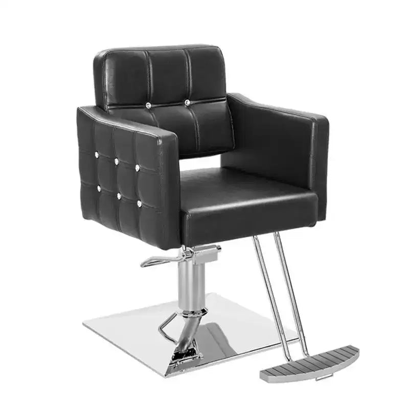 Karl Home Pink robuster hydraulischer Friseursalonstuhl mit Diamantakzenten