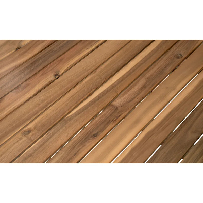 L-förmiges Ecksofa-Set, Terrassen-Sitzgruppe mit Tisch, Lounge-Ecksofa aus Holz, 4-teiliges Outdoor-Sitzgruppen-Set