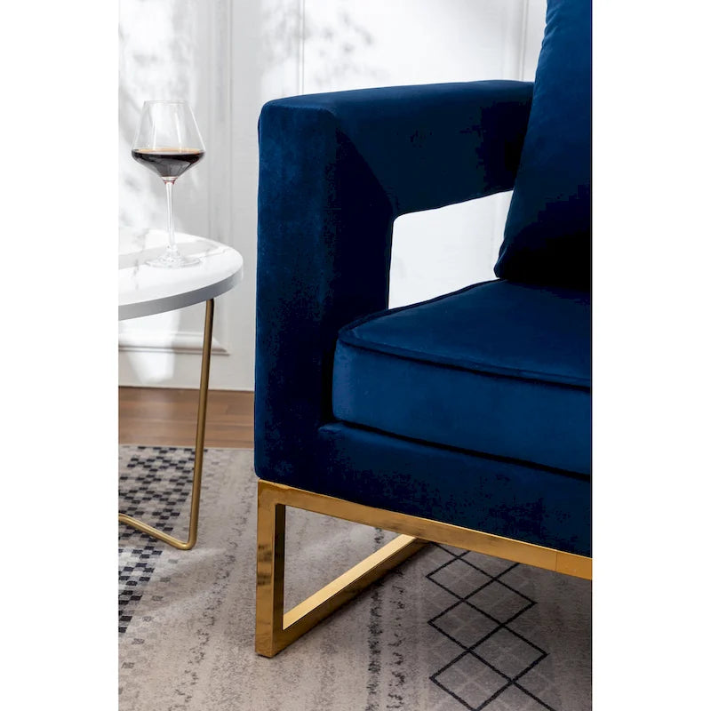 Roundhill Furniture Lenola zeitgenössischer gepolsterter Akzentsessel