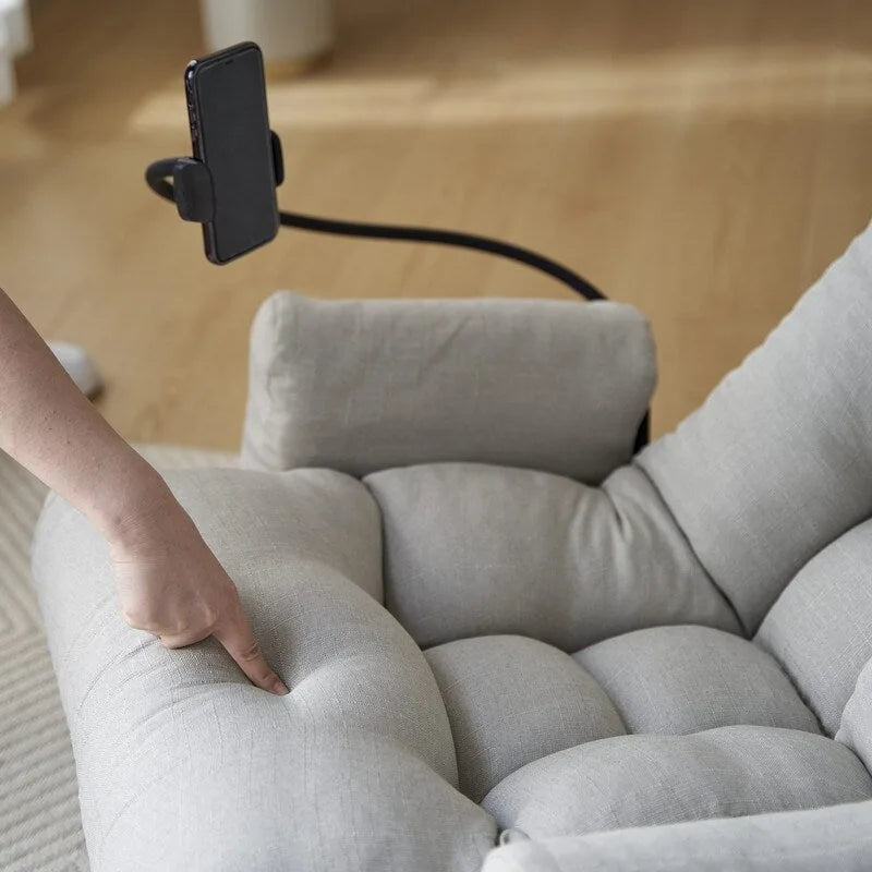Ergonomischer, drehbarer Gaming-Bodenstuhl mit Neigungsfunktion