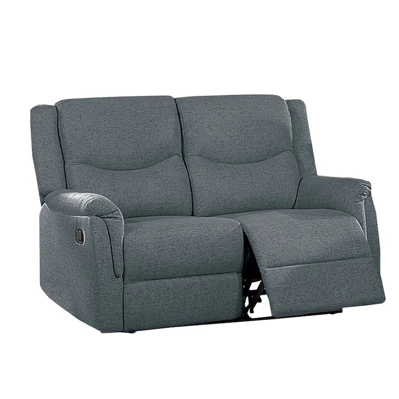 Manuell verstellbares Loveseat-Sofa mit Bezug in Leinenoptik