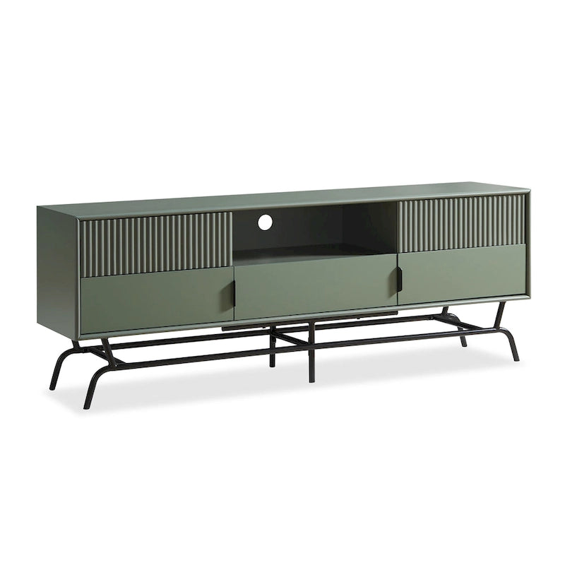 DH BASIC Modern 60-Zoll-TV-Lowboard mit 3 Schubladen und Kabeldurchführung von Denhour