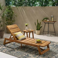 Mahalo 2-tlg. Chaiselongue-Set aus Akazienholz - Christopher Knight Home