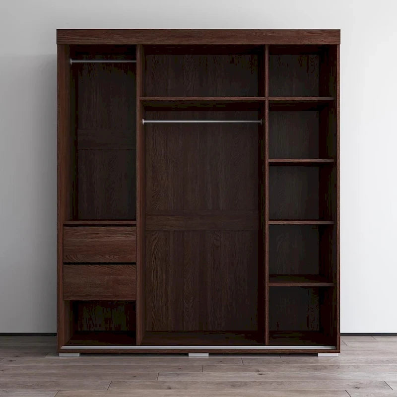 Aria Moderner 3-türiger Kleiderschrank mit Spiegel