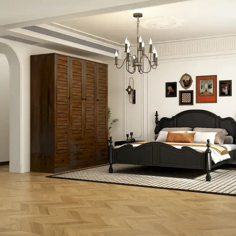 Schlafzimmer Kleiderschrank Garderobe Kleiderschrank Kleiderstange Schublade