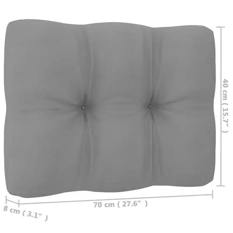 vidaXL 10-teiliges Gartenmöbelset, Outdoor-Ecksofa aus massivem Kiefernholz