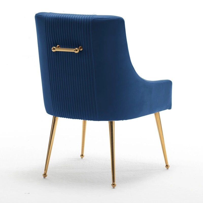 SEYNAR Moderner Glamour Samt-Esszimmerstuhl 8er-Set für das Esszimmer, getufteter Schminkstuhl für das Wohnzimmer (ohne Tisch)