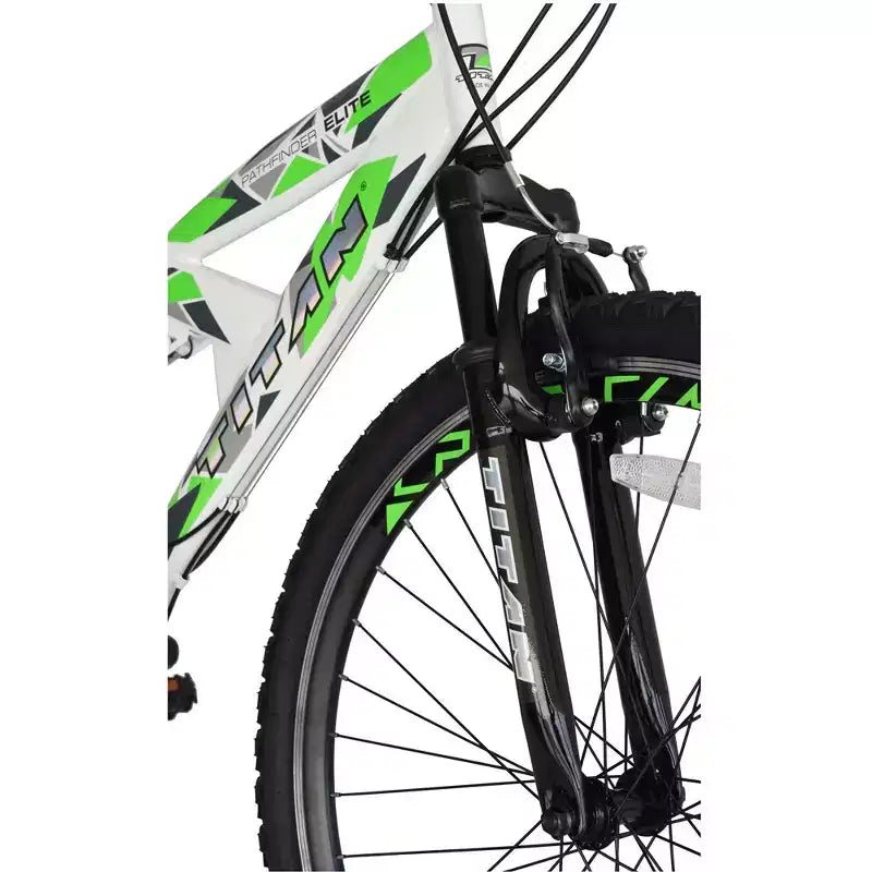 Titan Pathfinder Mountainbike für Herren mit 21 Gängen, für jedes Gelände, mit Vollfederung