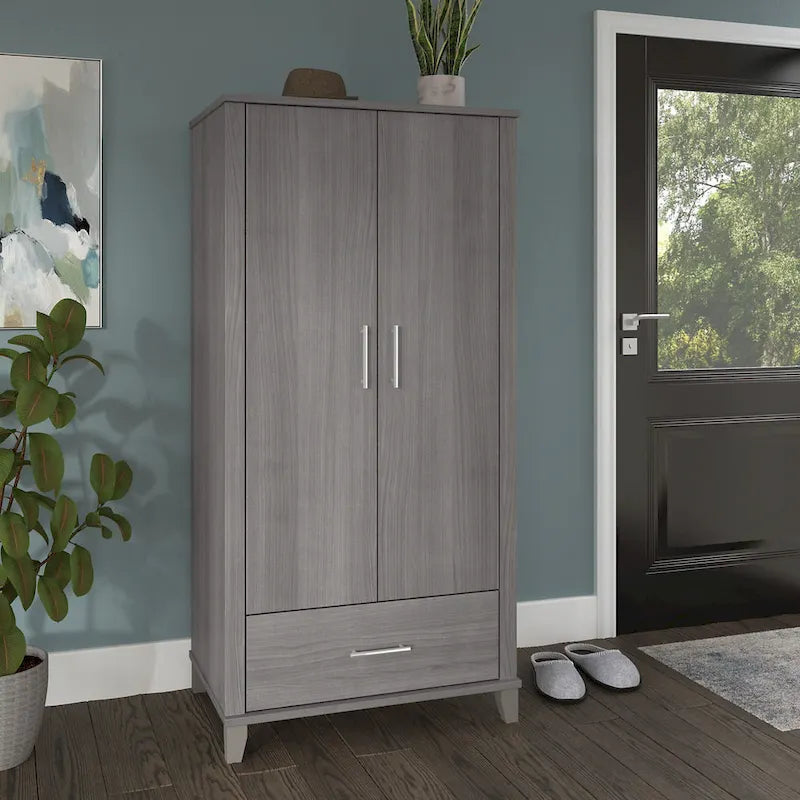 Somerset Hoher Eingangsschrank mit Türen und Schublade von Bush Furniture