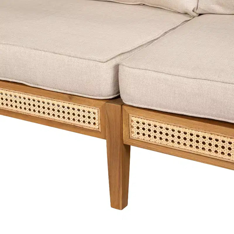 Christopher Knight Home Maciej 3-teiliges Outdoor-Sitzgruppen-Set aus rustikalem Akazienholz und Rattan