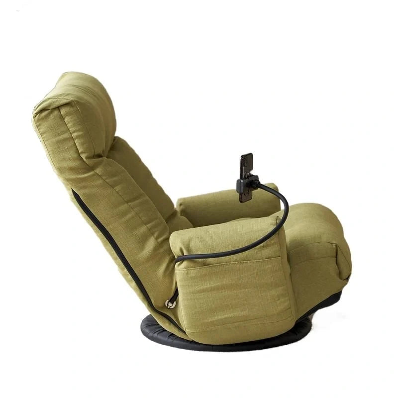 Ergonomischer, drehbarer Gaming-Bodenstuhl mit Neigungsfunktion