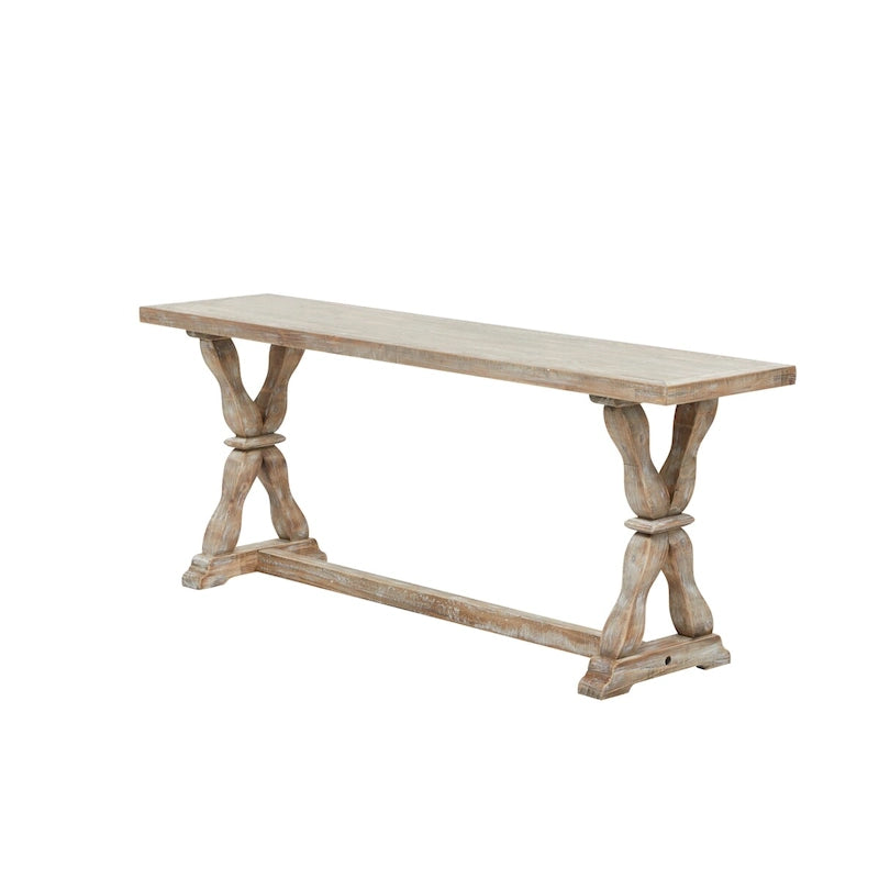 Holz-Konsolentisch oder Bank mit Used-Effekt - Braun - Roche River Decor