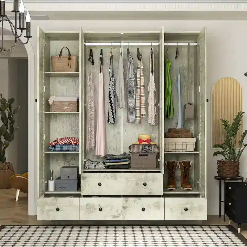 Schlafzimmer Kleiderschrank Garderobe Kleiderschrank Kleiderstange Schublade