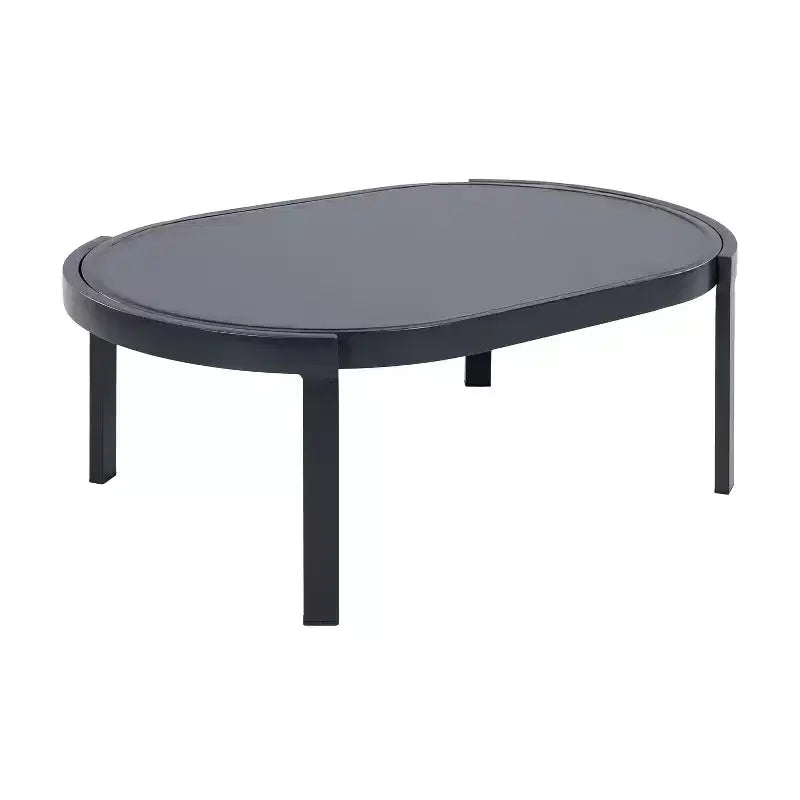 ModernLuxe 4/5-tlg. Outdoor-Sofaset, Terrassen-Sitzgruppe mit Couchtisch, wetterfesten Kissen & rostbeständigem Rahmen