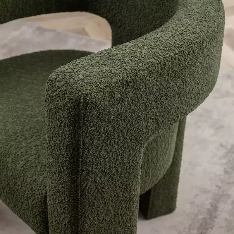 2er-Set 28 breite Polster-Sessel mit Bouclé-Bezug – Kinwell