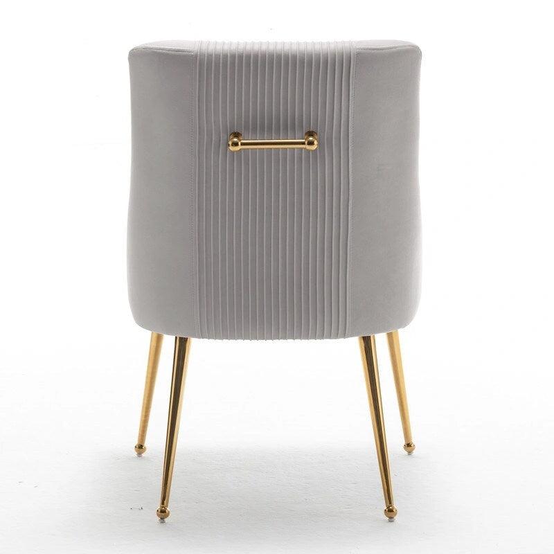 SEYNAR Moderner Glamour Samt-Esszimmerstuhl 8er-Set für das Esszimmer, getufteter Schminkstuhl für das Wohnzimmer (ohne Tisch)