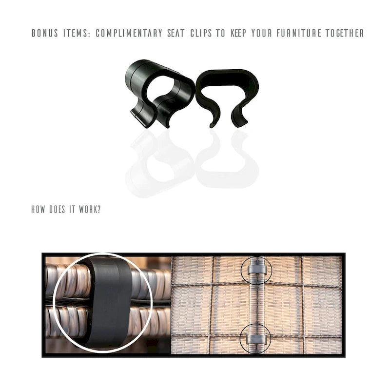 LSI Antibes 12-teiliges Lounge-Set aus grauem Flechtwerk und Aluminium