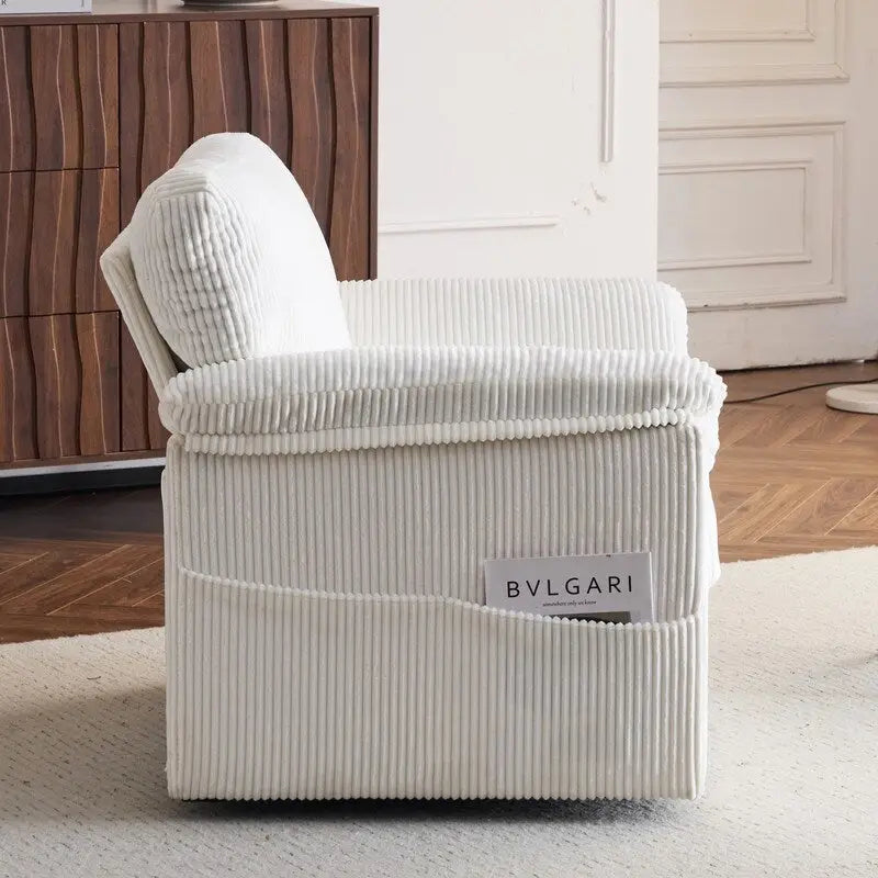 33-Zoll-Drehsessel aus Cord