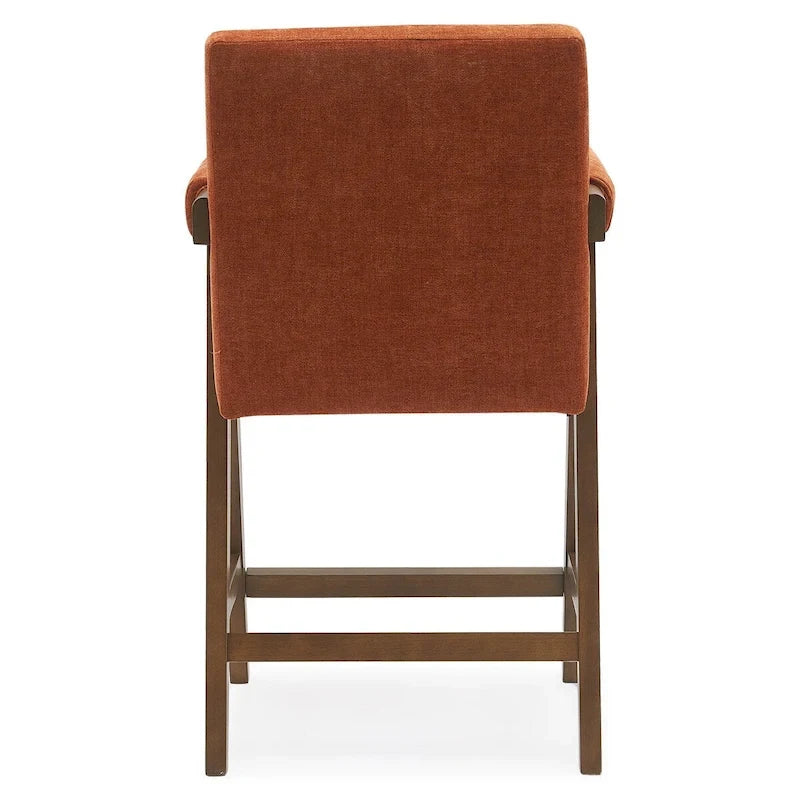 Moderne gepolsterte Thekenhocker, einzeln