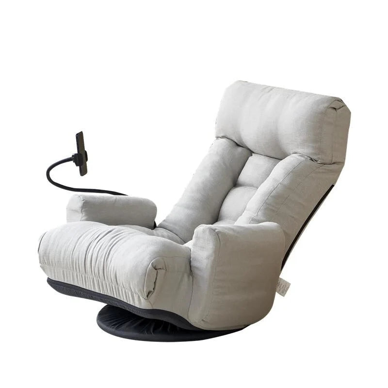 Ergonomischer, drehbarer Gaming-Bodenstuhl mit Neigungsfunktion