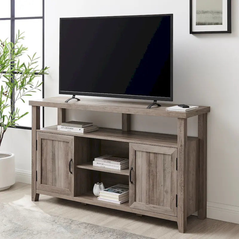 Middlebrook 58-Zoll-TV-Highboy mit gerillten Türen