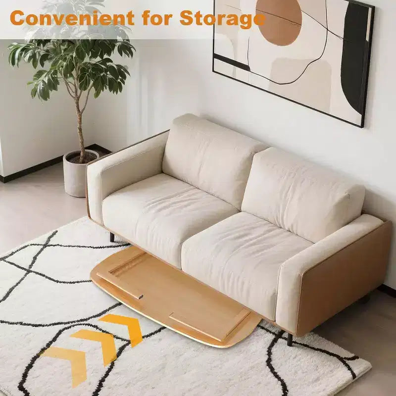39,9 Klappbarer Couchtisch aus Holz, faltbarer Laptoptisch für kleine Räume, niedriger Schreibtisch für den Boden, für Schlafzimmer, Büro, Wohnung