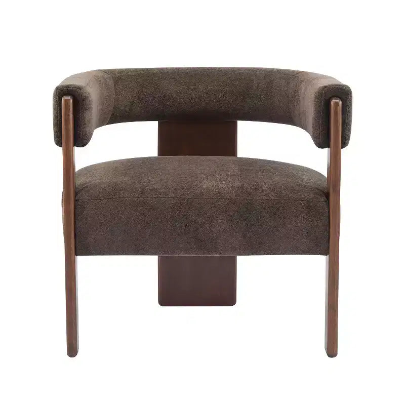 Christopher Knight Home Noah moderner Akzent-Sessel mit Polsterung und Gestell aus Kautschukholz