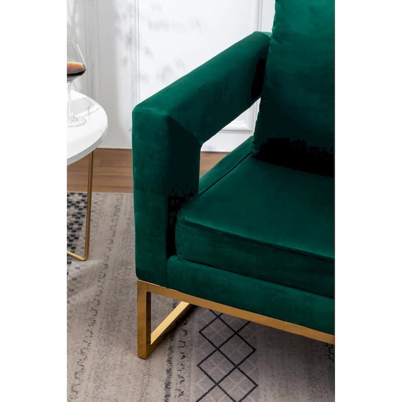 Roundhill Furniture Lenola zeitgenössischer gepolsterter Akzentsessel