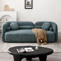 Modernes, bequemes 3-Sitzer-Sofa mit Samtbezug und Füßen