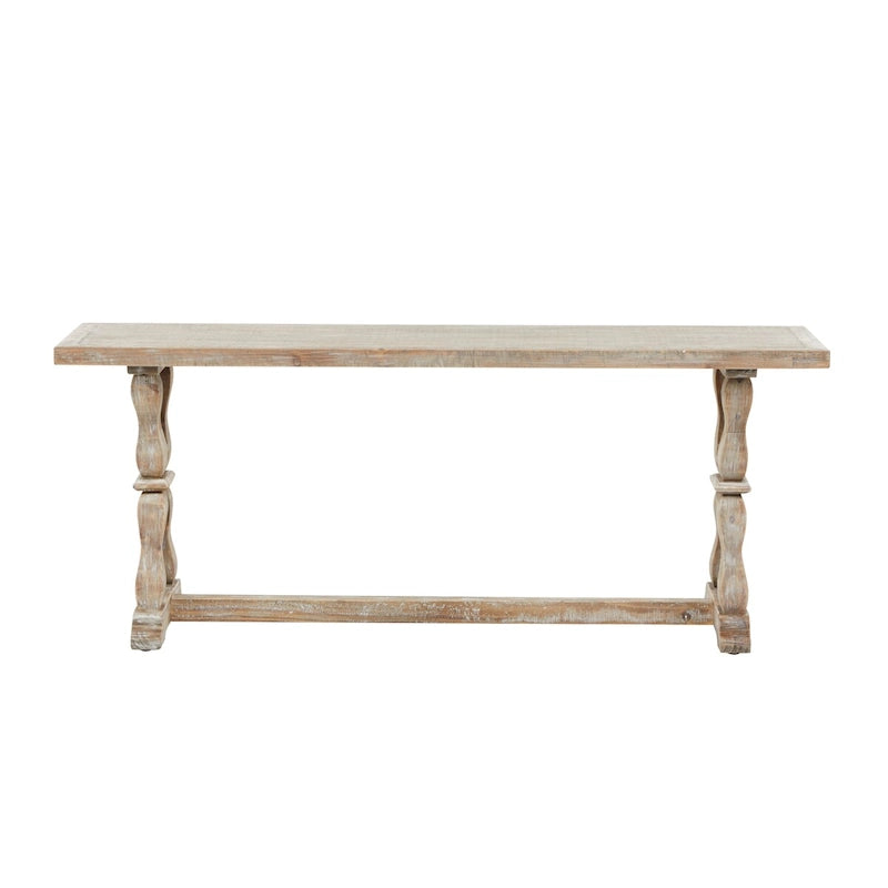 Holz-Konsolentisch oder Bank mit Used-Effekt - Braun - Roche River Decor