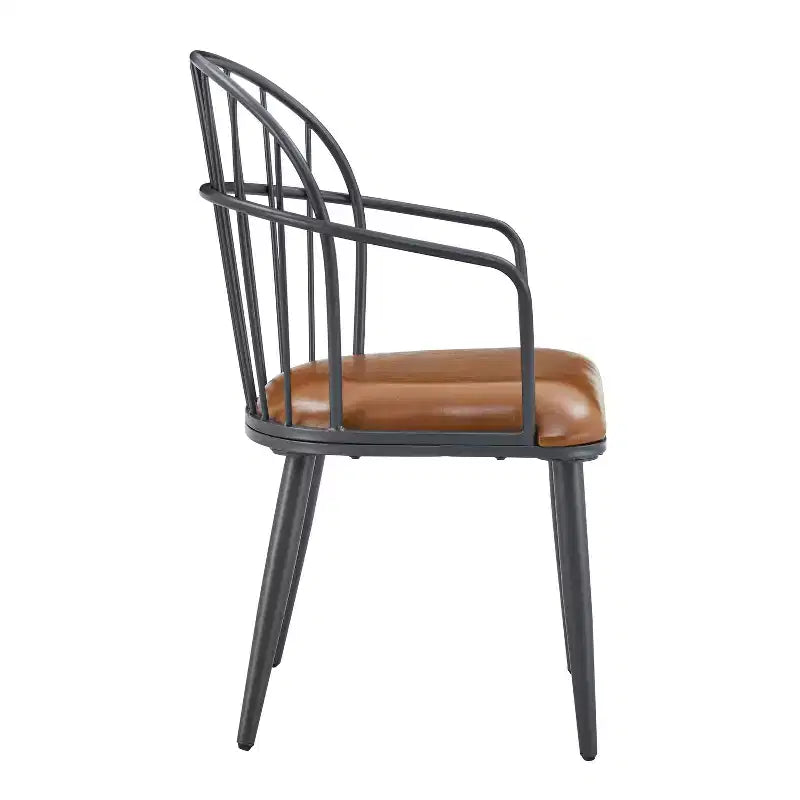 5-teiliges Esstisch-Set mit 4 Essstühlen und rundem/eckigem Tisch, Schwarz+Natur/Walnuss-ModernLuxe