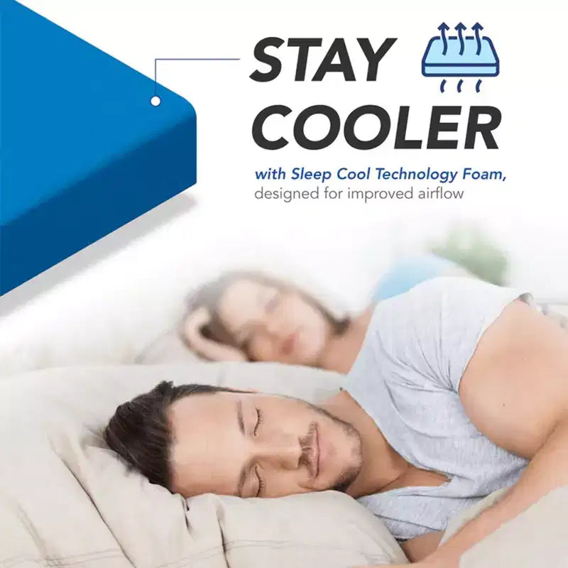 DynastyMattress 4-Zoll CoolBreeze Memory-Foam-Matratze für ausziehbare Schlafsofas und Couchbetten, Full-Size, Sofa nicht enthalten - Hergestellt in den USA