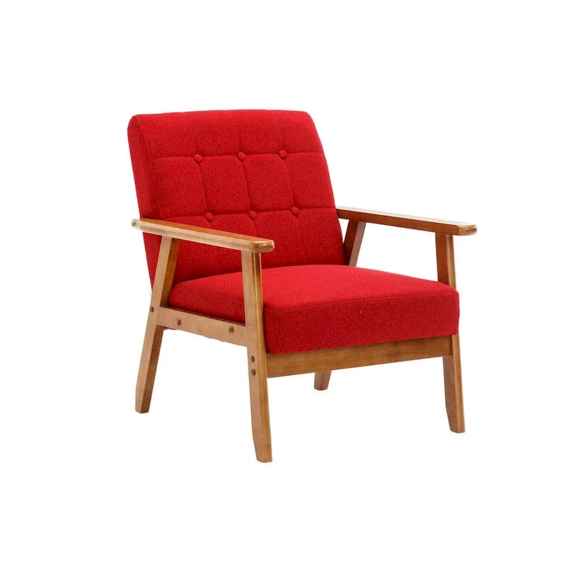 2er-Set Akzentstühle mit Beistelltisch, Armlehnstuhl für Wohnzimmer, Schlafzimmer, Büro - 78,0 cm H * 64,5 cm B * 71,0 cm T