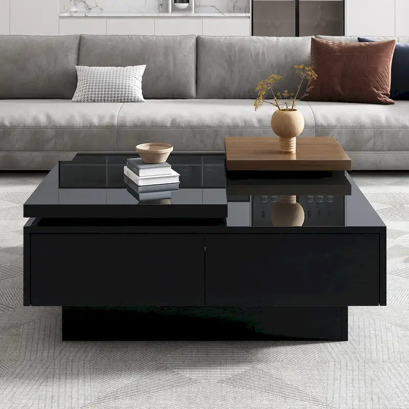 Moderner quadratischer Couchtisch aus Holz