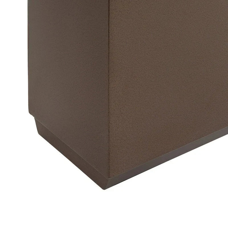 Schwerer metallischer Pflanzkübel für Außenpflanzen, 38L x 10B x 30H Zoll, hohe und lange Pflanzbox mit Metallteiler – 38 x 30 x 10