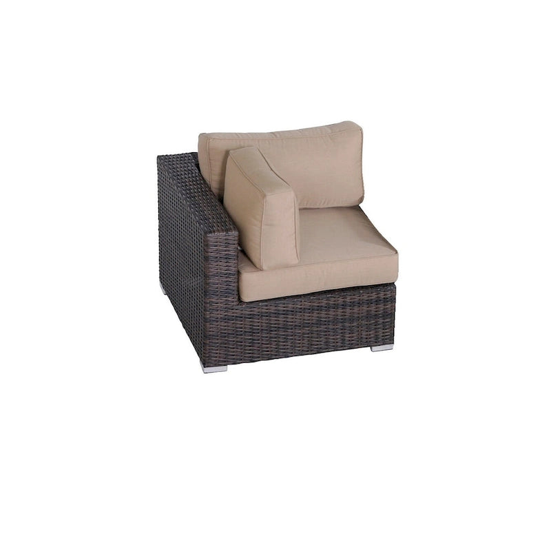 LSI Antibes 12-teiliges Lounge-Set aus grauem Flechtwerk und Aluminium