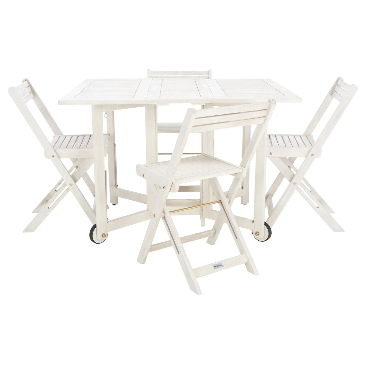SAFAVIEH Outdoor Brandy 5-teiliges Outdoor-Esstisch-Set – 43Bx35Tx29H