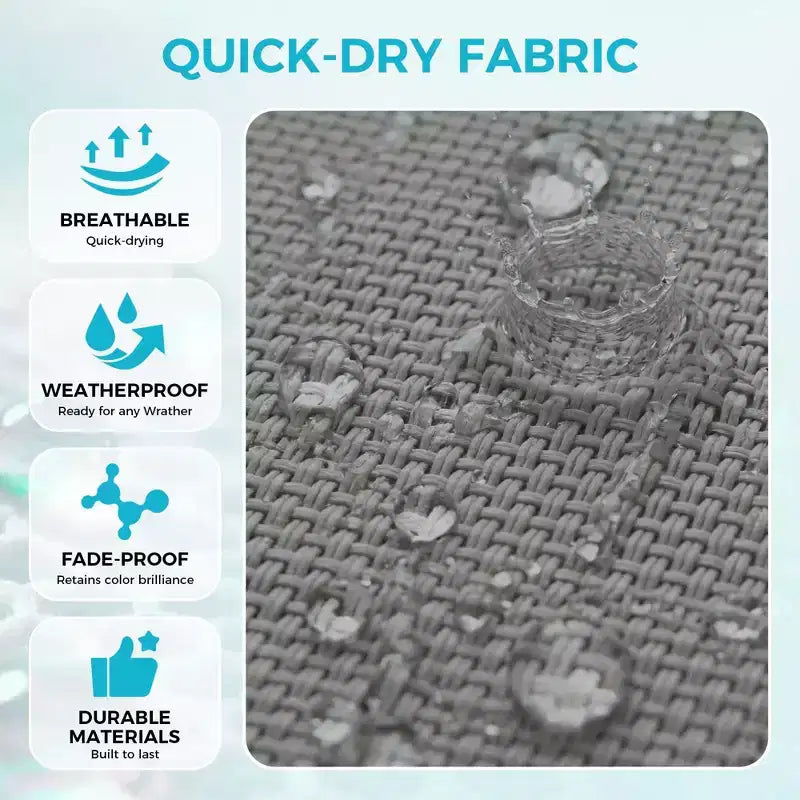 Set aus 2 Outdoor-Terrassenliegen, 5-fach verstellbare Liegestühle mit Textilene-Gewebe, Pool-Liegen für Garten & Balkon
