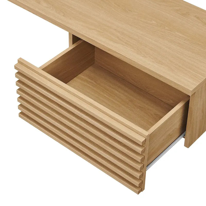 Render Wandmontierter Eckschreibtisch