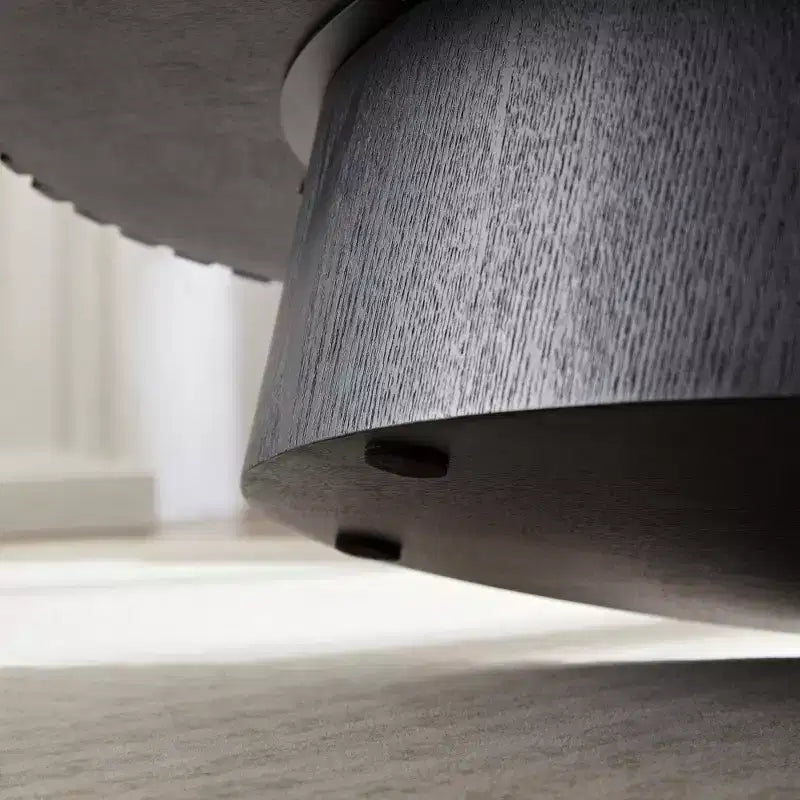 Ovaler/Quadratischer Couchtisch, minimalistischer geriffelter Mitteltisch, Beistelltisch, natürliche Esche/Nussbaum/Mattschwarz – ModernLuxe
