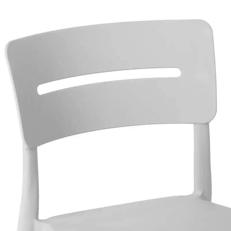WestinTrends Playa Modern 5-teiliges Essgruppe aus Kunstharz für die Terrasse mit stapelbaren Terrassenstühlen