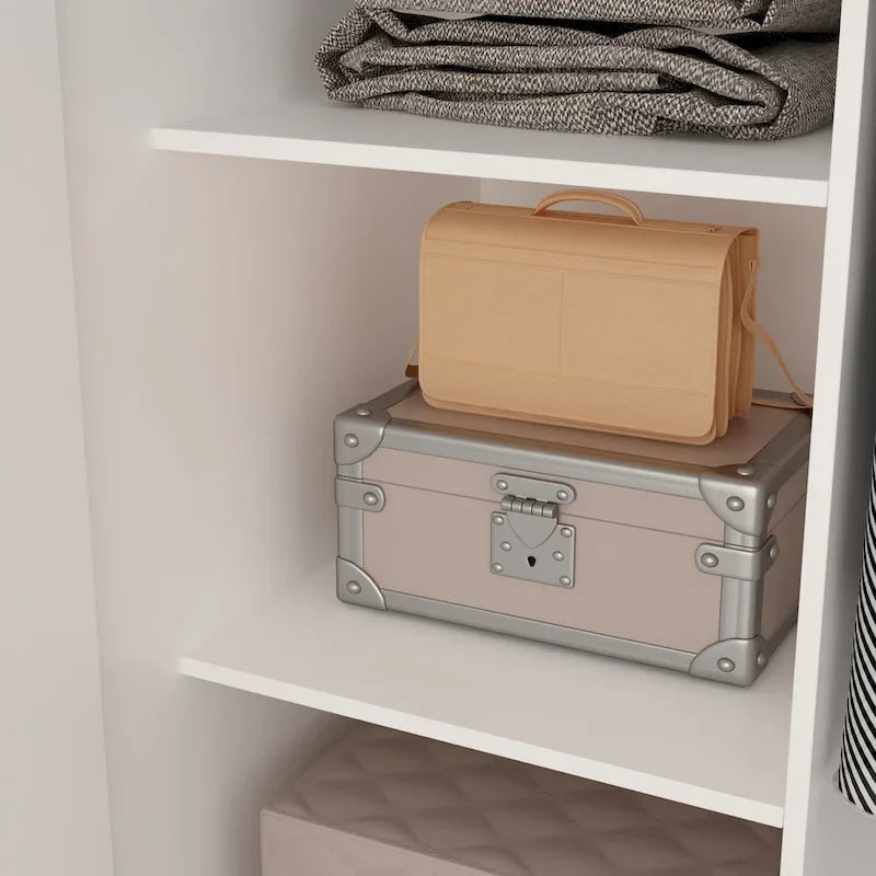 5-stufiger Kleiderschrank mit 2 Türen